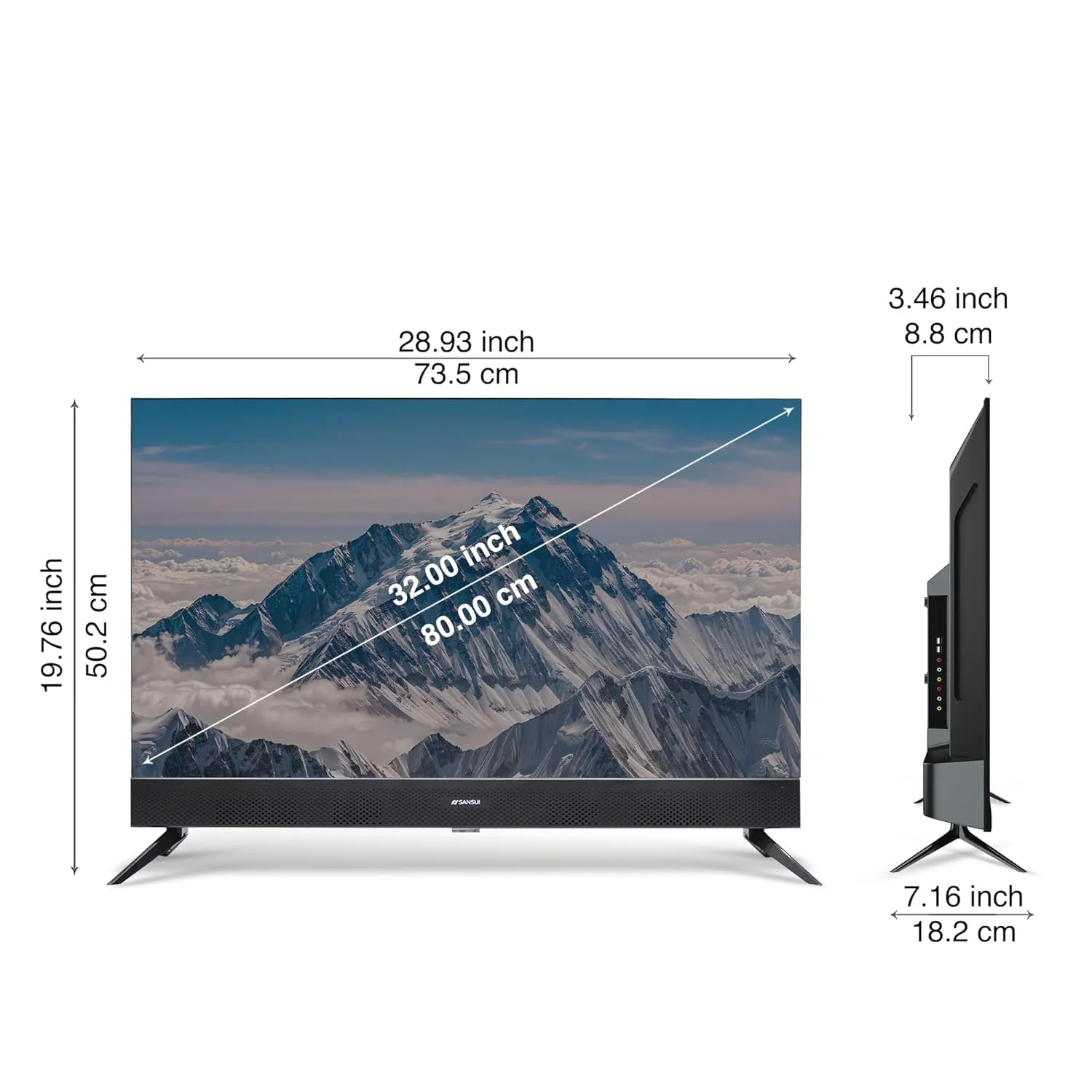 SANSUI 2025 New Launch 80 cm (32) | QLED HD Smart Coolita 3.0 with in Built Sound Bar| Dolby Audio | Surround Sound | 60Hz Refresh Rate| A+ Panel LED TV (JSS32CSQLED) - Image 11
