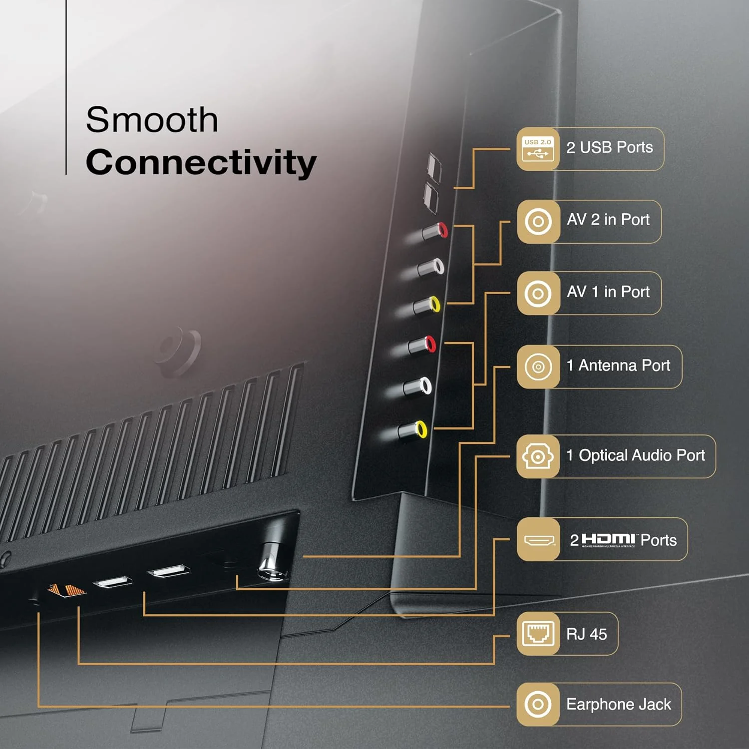 SANSUI 2025 New Launch 80 cm (32) | QLED HD Smart Coolita 3.0 with in Built Sound Bar| Dolby Audio | Surround Sound | 60Hz Refresh Rate| A+ Panel LED TV (JSS32CSQLED) - Image 9