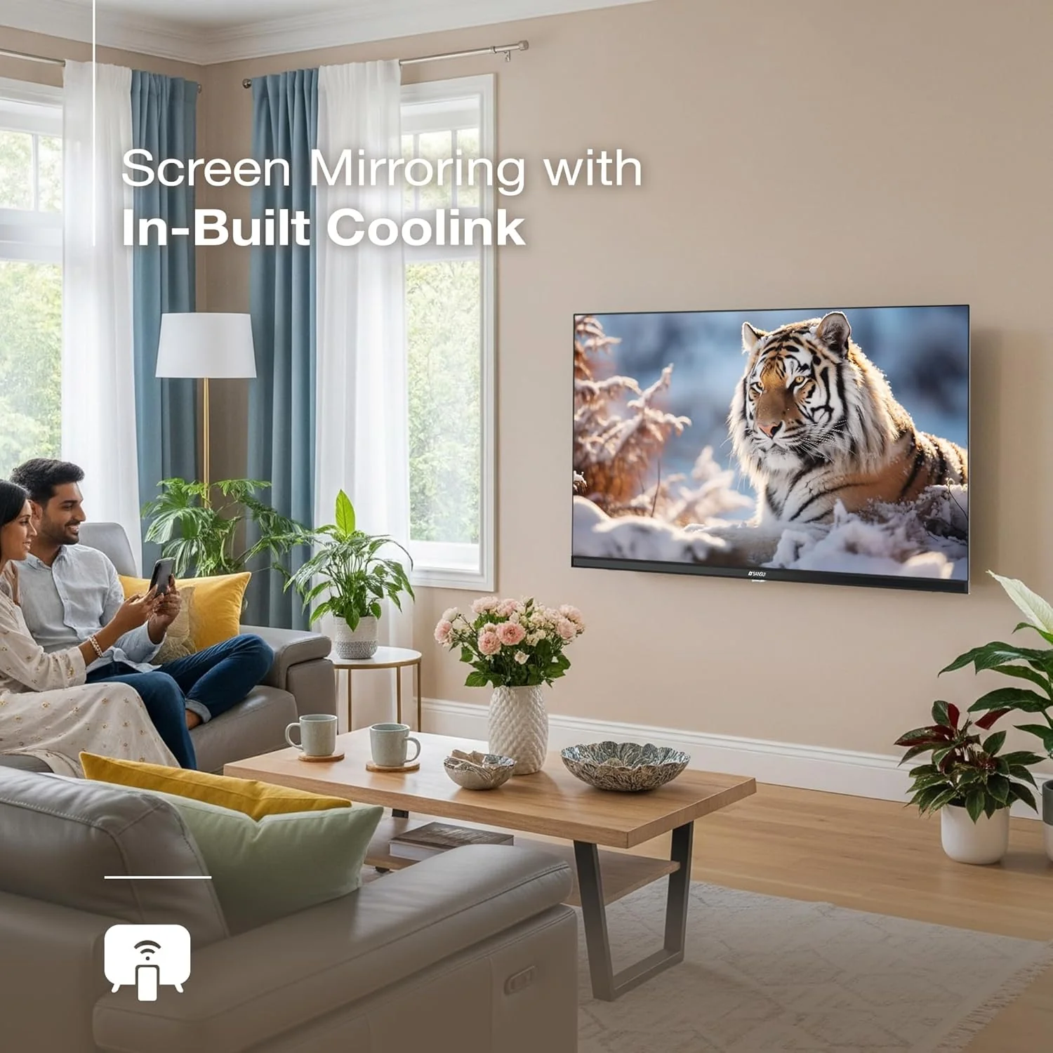 SANSUI 80 cm (32)| HD Ready Smart Coolita TV | Dolby Audio| Surround Sound | A+ Panel | 16.7 Million Colors | Wi-Fi Enabled| 60Hz Refresh Rate LED TV (JSWP32CSHD) - Image 5