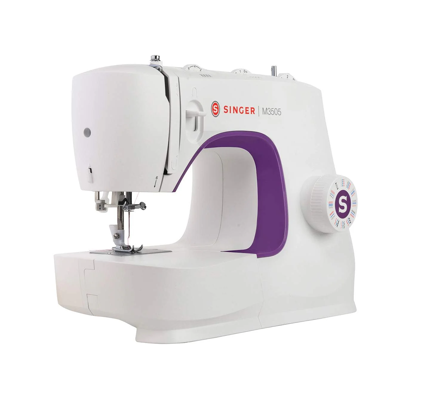 Singer M3505 Motorised Automatic Zig-Zag Electric Sewing Machine 32 Decorative Stiches, White - Image 3