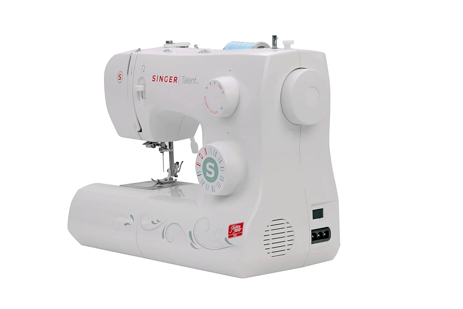 Singer Talent 3321 Automatic Zig-Zag Electric Sewing Machine with 21 Built-in Stitches (White) with 70 W Powerful motor &amp; Feed dog with 106 Teeth in 6 Rows - Get Free Online Interactive Master Class - Image 4