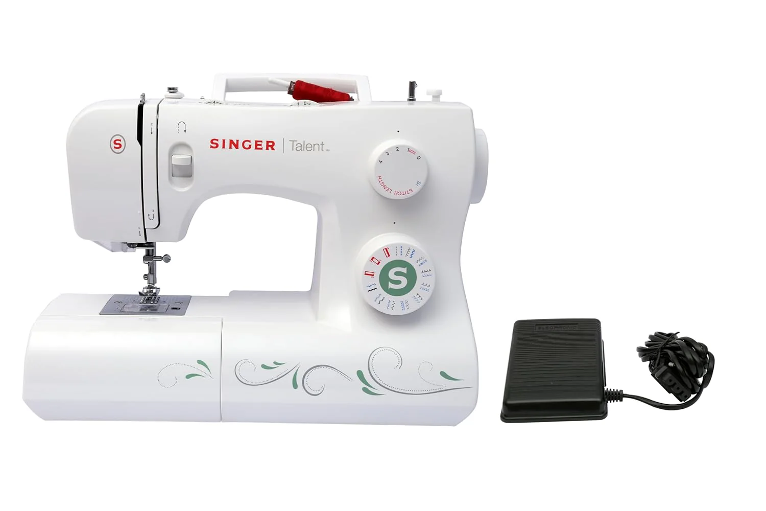 Singer Talent 3321 Automatic Zig-Zag Electric Sewing Machine with 21 Built-in Stitches (White) with 70 W Powerful motor &amp; Feed dog with 106 Teeth in 6 Rows - Get Free Online Interactive Master Class - Image 6