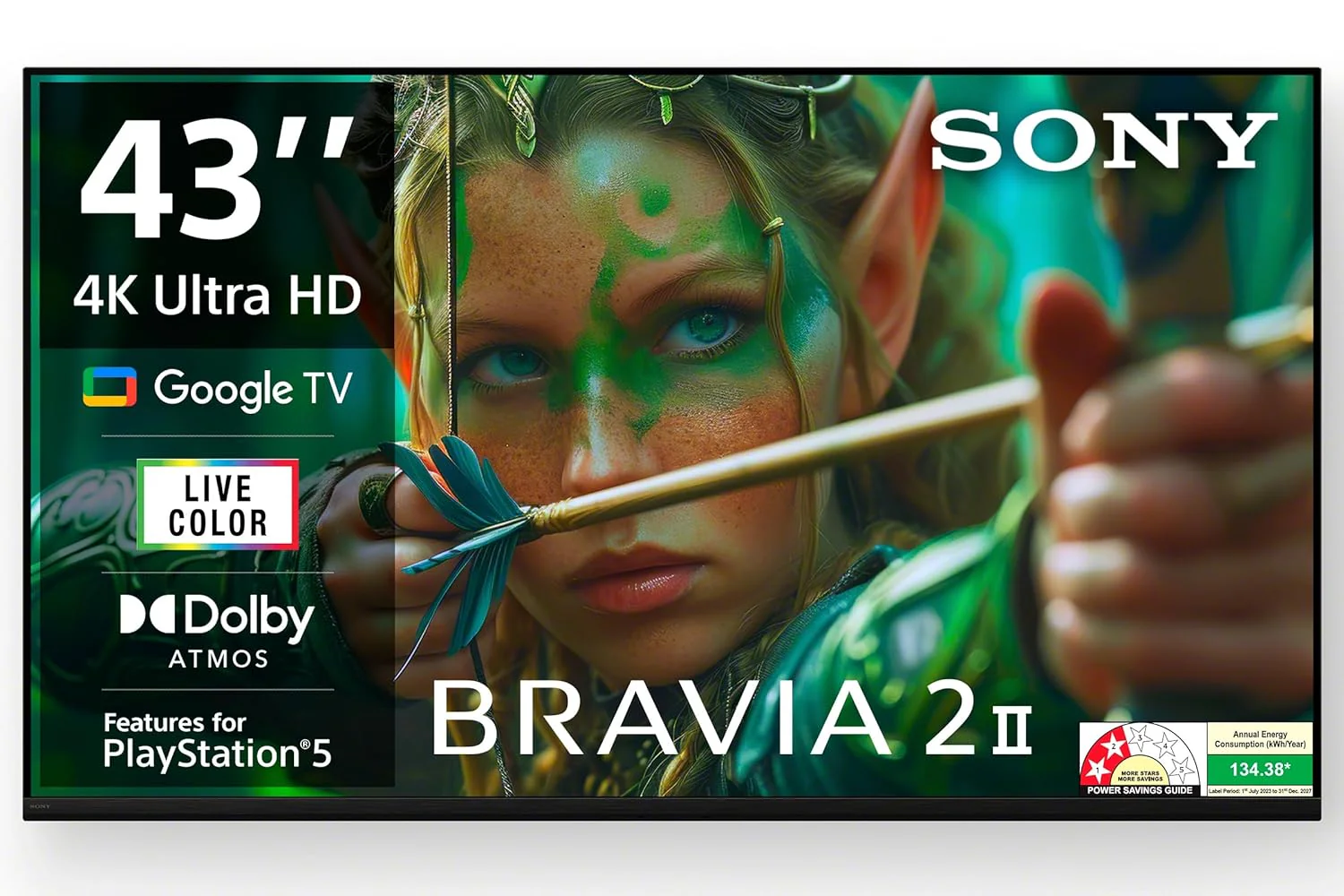 Sony 43 Inch 4K Ultra HD Smart LED Google TV – BRAVIA 2M2 Series (Model K-43S25M2) with Dolby Atmos, Google TV, Apple AirPlay 2, Alexa – 2025 Model - Image 16