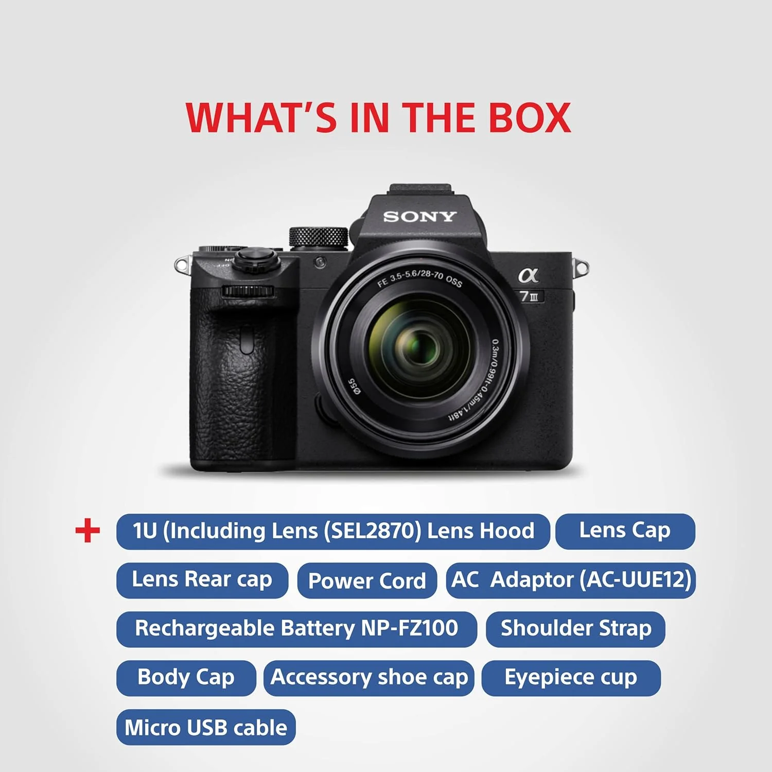 Sony Alpha ILCE-7M3K Full-Frame 24.2MP Mirrorless Digital SLR Camera with 28-70mm Zoom Lens | 4K Full Frame | Real-Time Eye Auto Focus | Tiltable LCD, Low Light Camera - Black - Image 6