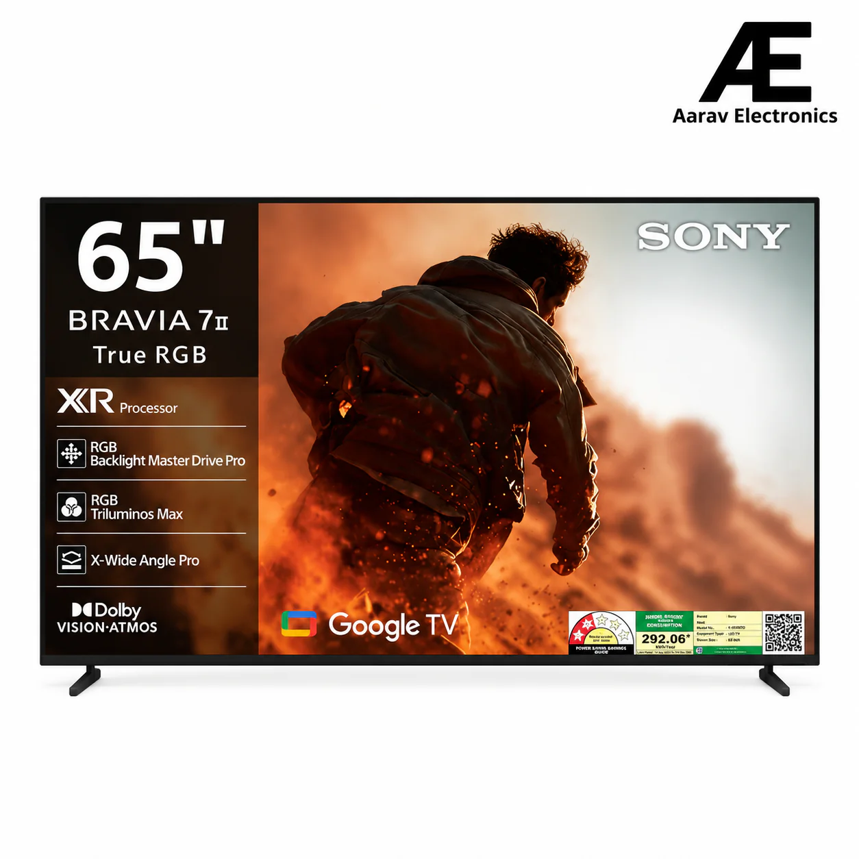 Sony BRAVIA 7  65 Inch 4K Ultra HD Google TV K-65XR70M2, True RGB LED, XR Processor, 120Hz
