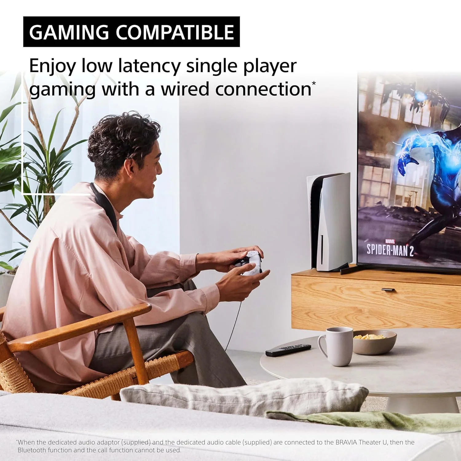 Sony BRAVIA Theater U Wireless Wearable TV Speaker with Dolby Atmos &amp; Bluetooth, Personalized Home Theater Audio, Gaming Compatibility, Built-in mic, 12 Hrs Battery Life, IPX4 Splash-Resistant(HT-AN7) - Image 10