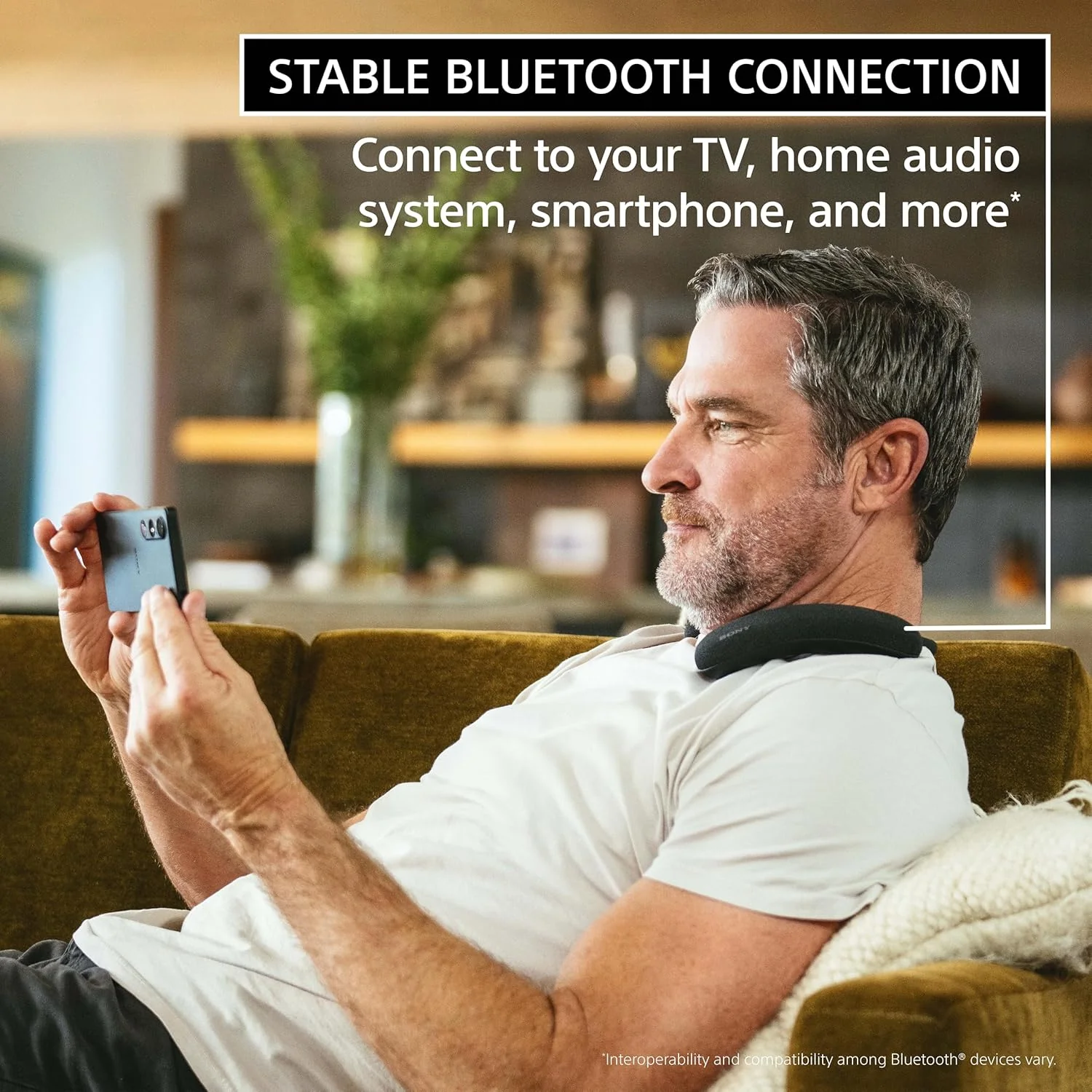 Sony BRAVIA Theater U Wireless Wearable TV Speaker with Dolby Atmos &amp; Bluetooth, Personalized Home Theater Audio, Gaming Compatibility, Built-in mic, 12 Hrs Battery Life, IPX4 Splash-Resistant(HT-AN7) - Image 7