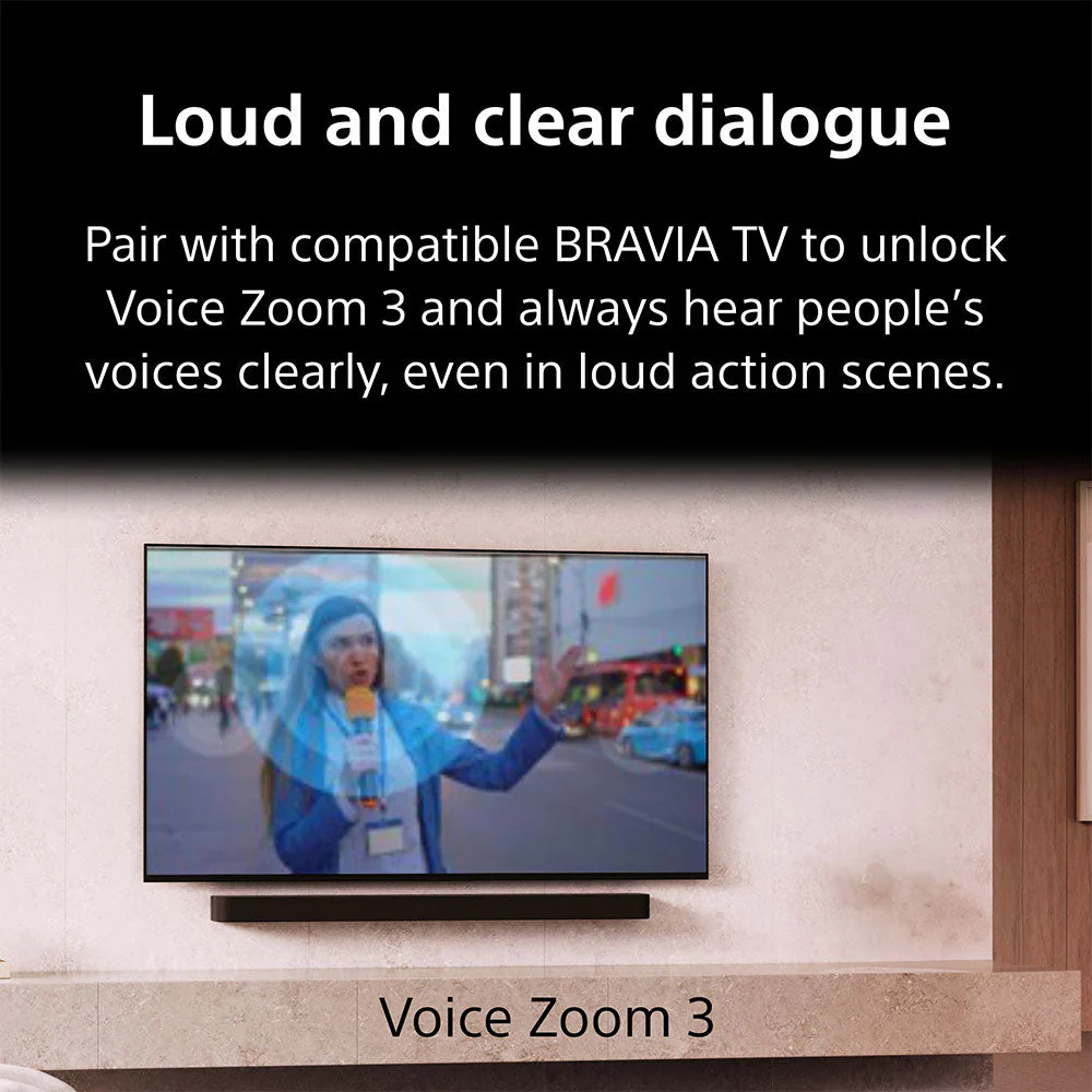 Sony Bravia Theatre Bar 8(HT-A8000) with 360 SSM,IMAX,Dolby Atmos/DTSx Premium Soundbar Home Theatre System with subwoofer SW5 &amp; Rear Speaker SA-RS3(360 RA,Voice Zoom3,8K/4K HDR,HDMI eArc,BT),Black - Image 2