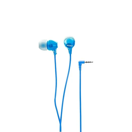 Sony MDR-EX14AP Wired in Ear Headphone with Mic (Blue) - Image 4