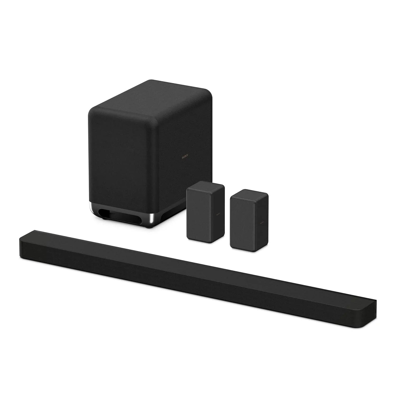 Sony New Launch BRAVIA Theatre BAR 9 Premium Soundbar Home Theatre System for TV with 360 Spatial Sound Mapping, IMAX,Dolby Atmos/DTSx (HT-A9000) with subwoofer SW5 &amp; Rear Speaker SA-RS3S-Black