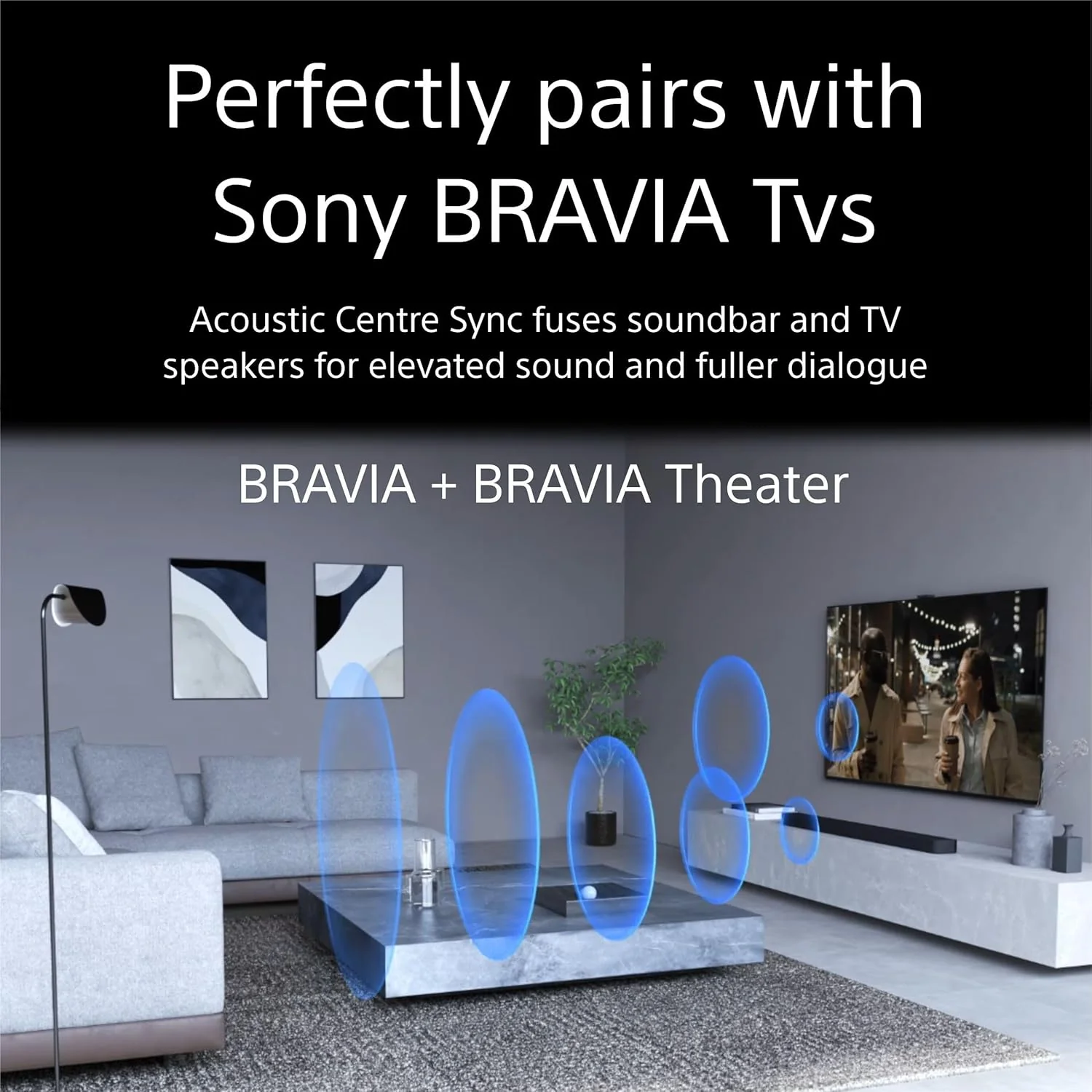 Sony New Launch BRAVIA Theatre BAR 9 Premium Soundbar Home Theatre System for TV with 360 Spatial Sound Mapping, IMAX,Dolby Atmos/DTSx (HT-A9000) with subwoofer SW5 &amp; Rear Speaker SA-RS3S-Black - Image 8