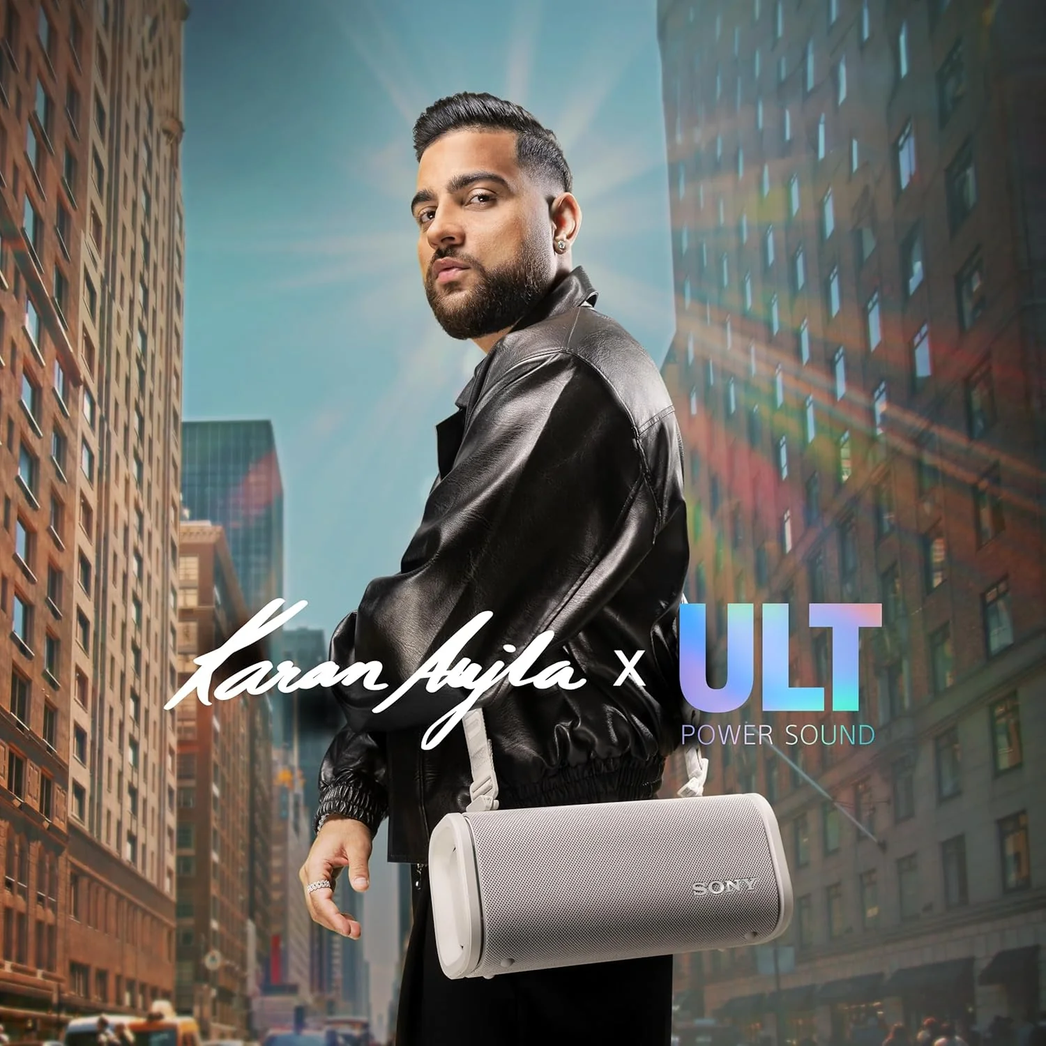 Sony New Launch ULT Field 5 Bluetooth Wireless Speaker with Massive Bass|360° Party Light|25hrs Playtime|IP67|Shoulder Strap|Quick Charge|Built in Powerbank|Party Connect(SRS-ULT50)-OFF White - Image 2
