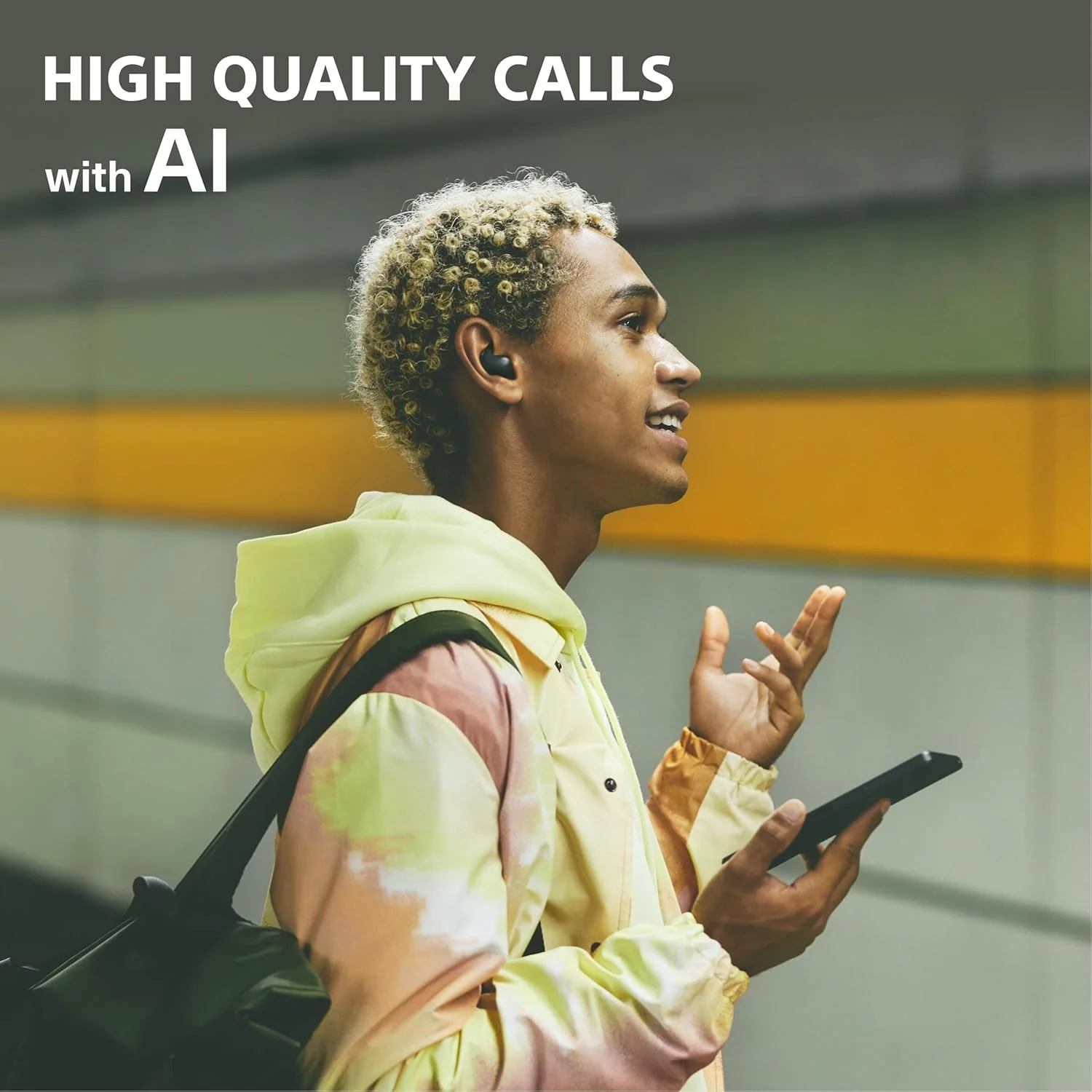 Sony New Linkbuds Fit WF-LS910N | Active Noise Cancelling Wireless Bluetooth in Earbuds | Comfortable Fit with New Supporters | High Call Quality with AI-Black - Image 3