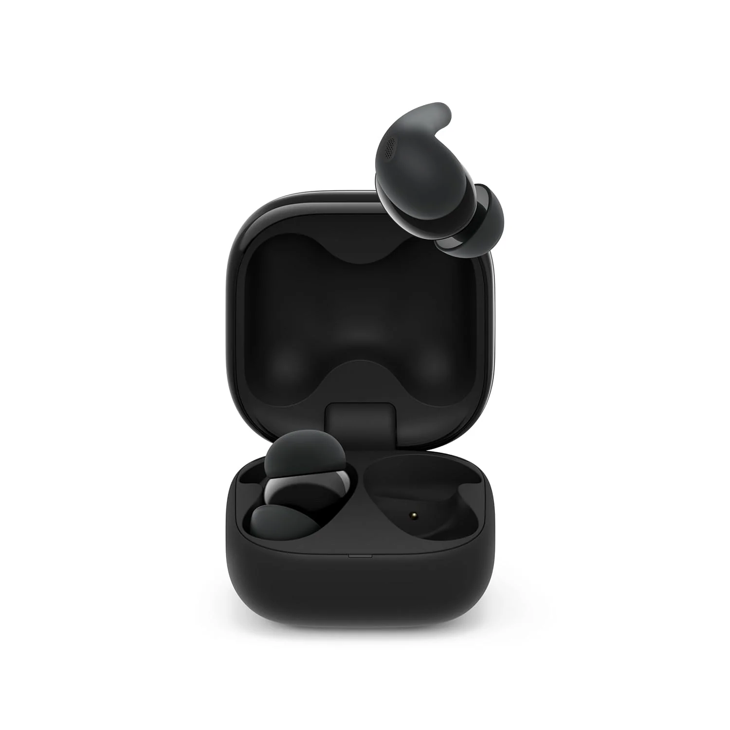 Sony New Linkbuds Fit WF-LS910N | Active Noise Cancelling Wireless Bluetooth in Earbuds | Comfortable Fit with New Supporters | High Call Quality with AI-Black - Image 4