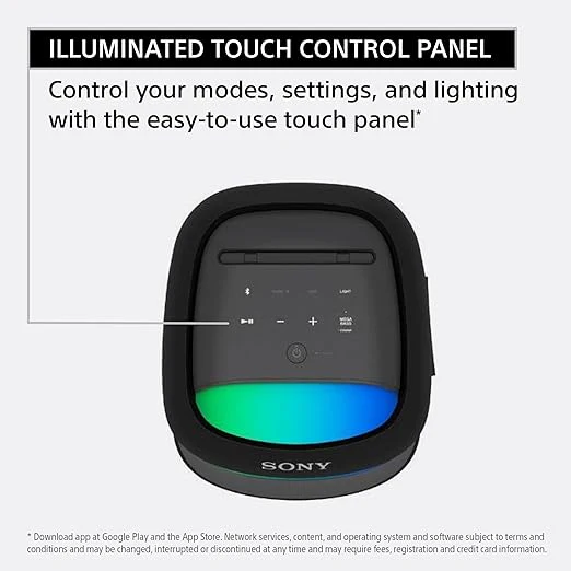 Sony New SRS-XV500 Wireless Portable Bluetooth Karaoke Party Speaker | IPX4 Splash-Proof | 25 Hrs Battery | Mega Bass | Built-in Power Bank | Ambient Lights | Guitar & MIC- 2024 Model - Image 5