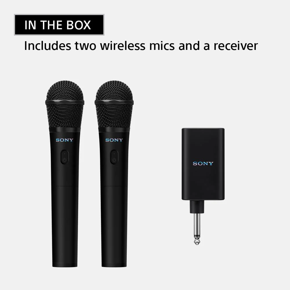 Sony ULTMIC1 Wireless Microphone for Karaoke with 20 Hour Battery, Includes Two Wireless Mics and Receiver (UOULTMIC1) - Image 3