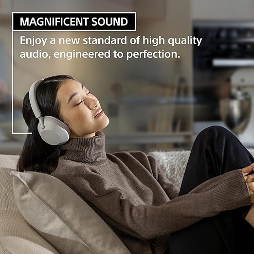 Sony WH-1000XM5 Best Active Noise Cancelling Wireless Bluetooth Over Ear Headphones with Mic for Clear Calling,Battery Life 30 Hours-Mid Night Blue - Image 10