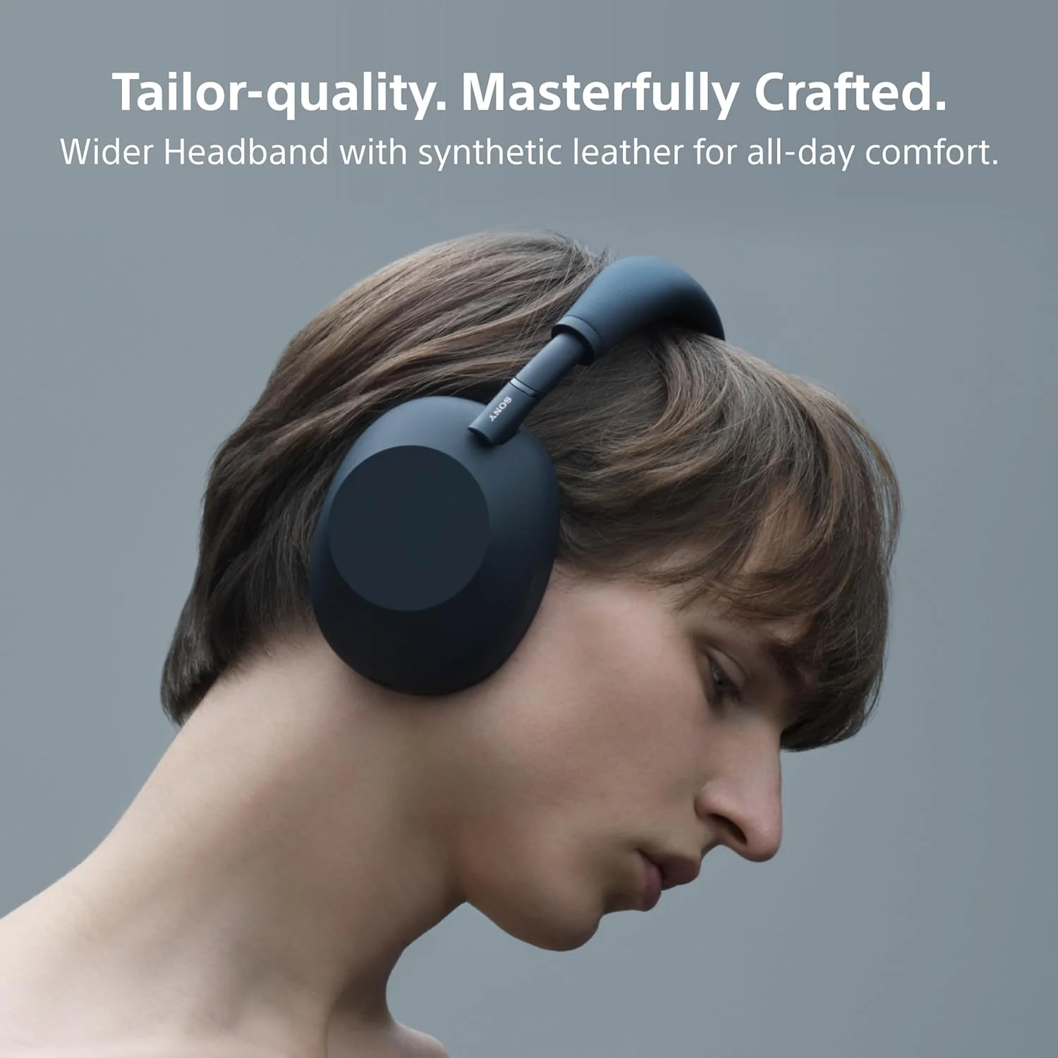 Sony WH-1000XM6 The Best Wireless Noise Canceling Headphones, HD NC Processor QN3, 12 Microphones, Adaptive NC Optimizer, Mastered by Engineers, Studio-Quality- Midnight Blue - Image 5
