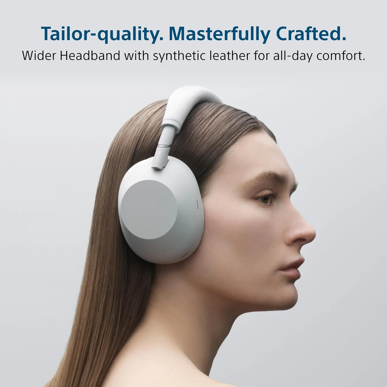 Sony WH-1000XM6 The Best Wireless Noise Canceling Headphones, HD NC Processor QN3, 12 Microphones, Adaptive NC Optimizer, Mastered by Engineers, Studio-Quality-Platinum Silver - Image 2