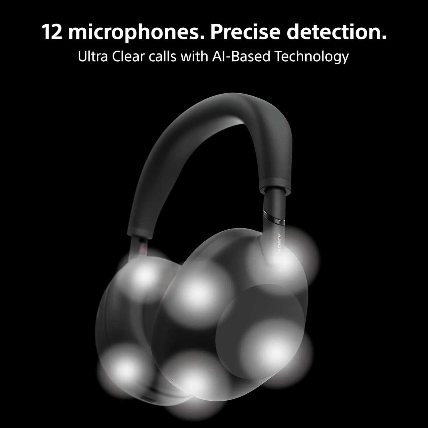 Sony WH-1000XM6 The Best Wireless Noise Canceling Headphones, HD NC Processor QN3, 12 Microphones, Adaptive NC Optimizer, Mastered by Engineers, Studio-Quality-Platinum Silver - Image 4