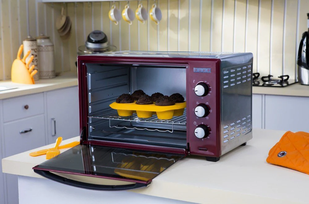 USHA 3642Rcss 42 Liters Oven Toaster Grill With Rotisserie And Convection, 2000 Watts, 6 Mode Heating Function (Stainless Steel &amp; Wine) - Image 2