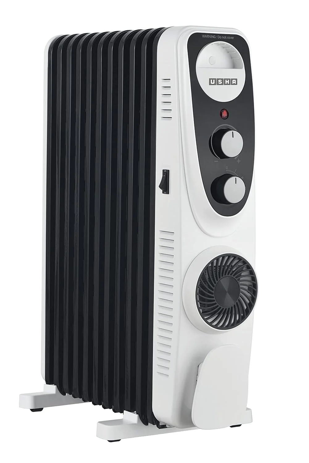 USHA 4213 FU PTC U Shaped 13 Fin Oil Filled Radiator Room Heater (Black),2400 Watts