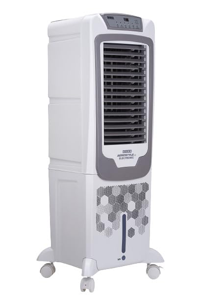 USHA Aerostyle Electronic 35L Tower Air Cooler (35AST1E) – 1400 m³/h Air Delivery, 6m Air Throw, Remote Control, Honeycomb Pads, Ice Chamber &amp; Humidity Control - Image 2