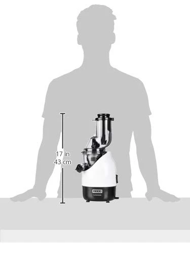 Usha CPJ 382F NutriPress Cold Press Juicer with Full Mouth Feeding Tube, 200 Watt (Black & White) - Image 3