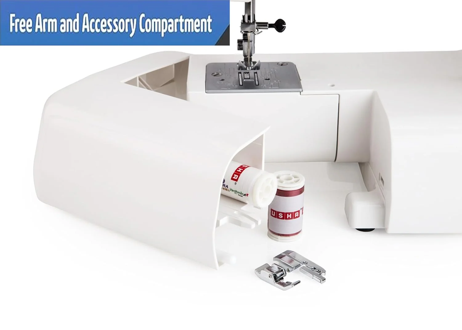 Usha Janome Allure Automatic Zig-Zag Electric Sewing Machine, 13 Built-In-Stitches, 21 Stitch Function,(SM ALLURE) - Image 7