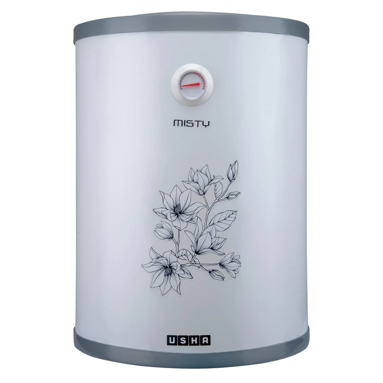 Usha Misty 25 Ltr 2000-Watt 5 Star Storage Water Heater (Grey Magnolia),With Free Installation And Connection Pipes