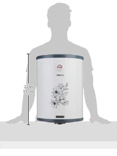 Usha Misty 25 Ltr 2000-Watt 5 Star Storage Water Heater (Grey Magnolia),With Free Installation And Connection Pipes - Image 7