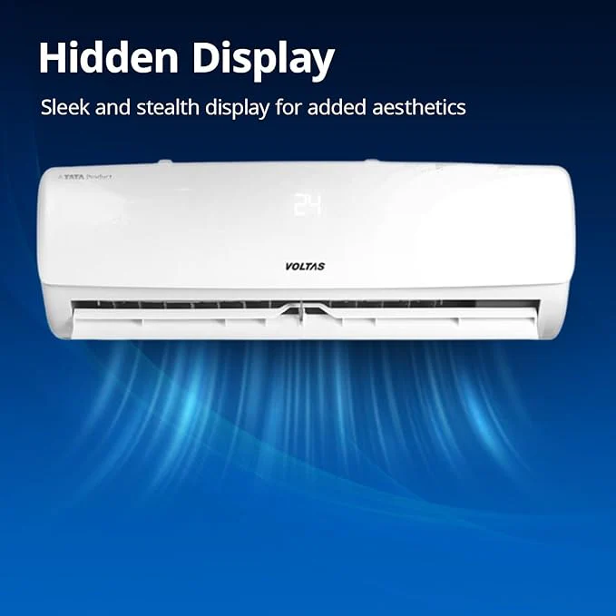 Voltas 1.5 Ton 3 Star, Fixed Speed Split AC (Copper, LED Display, Anti-dust Filter, 183 Vectra Elegant, White) - Image 4