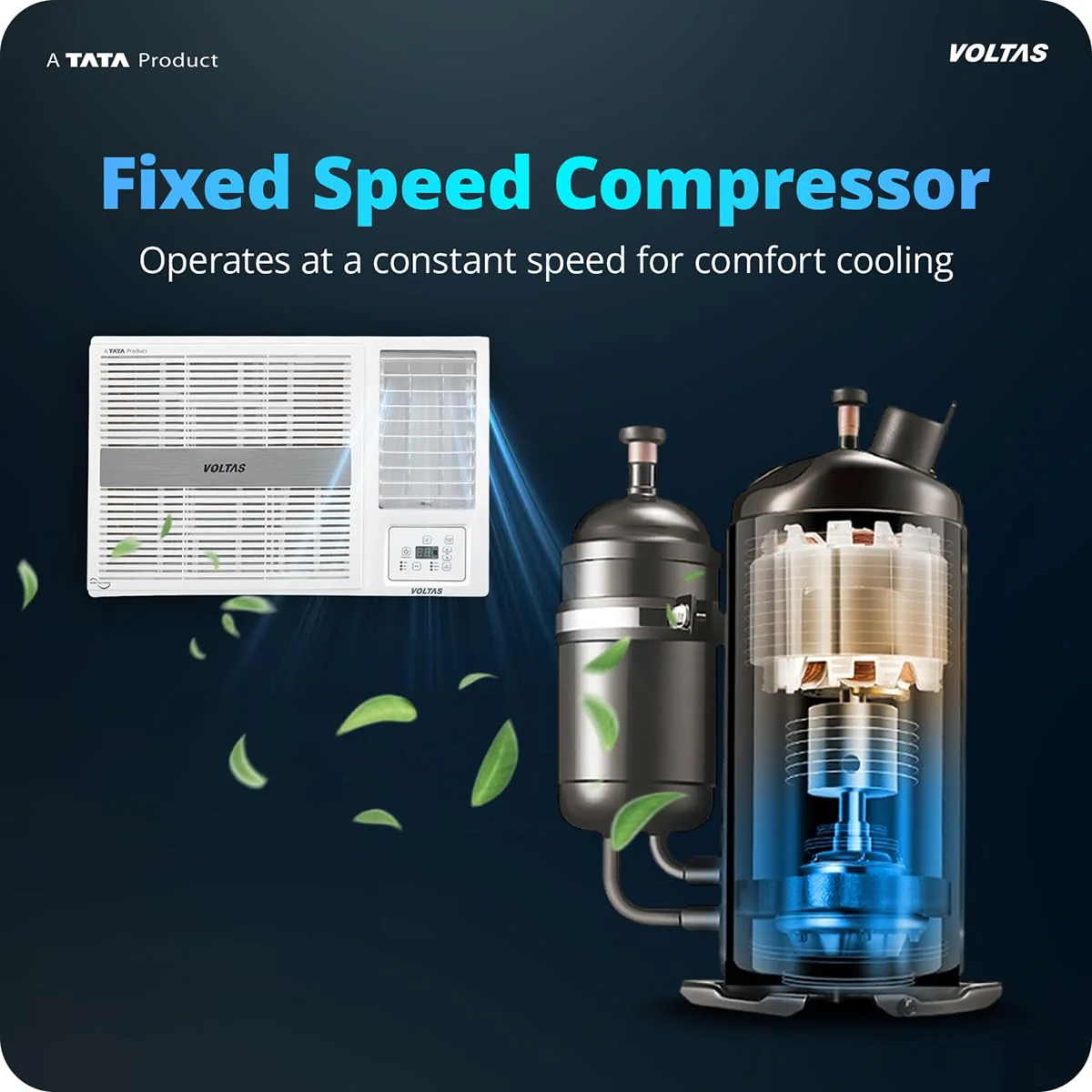 Voltas 1.5 ton 3 Star Fixed Speed Window AC (Copper, Anti Dust Filter, 2-Way Air Swing, Memory Restart, Sleep Mode (182FS PEARL, White) - Image 15