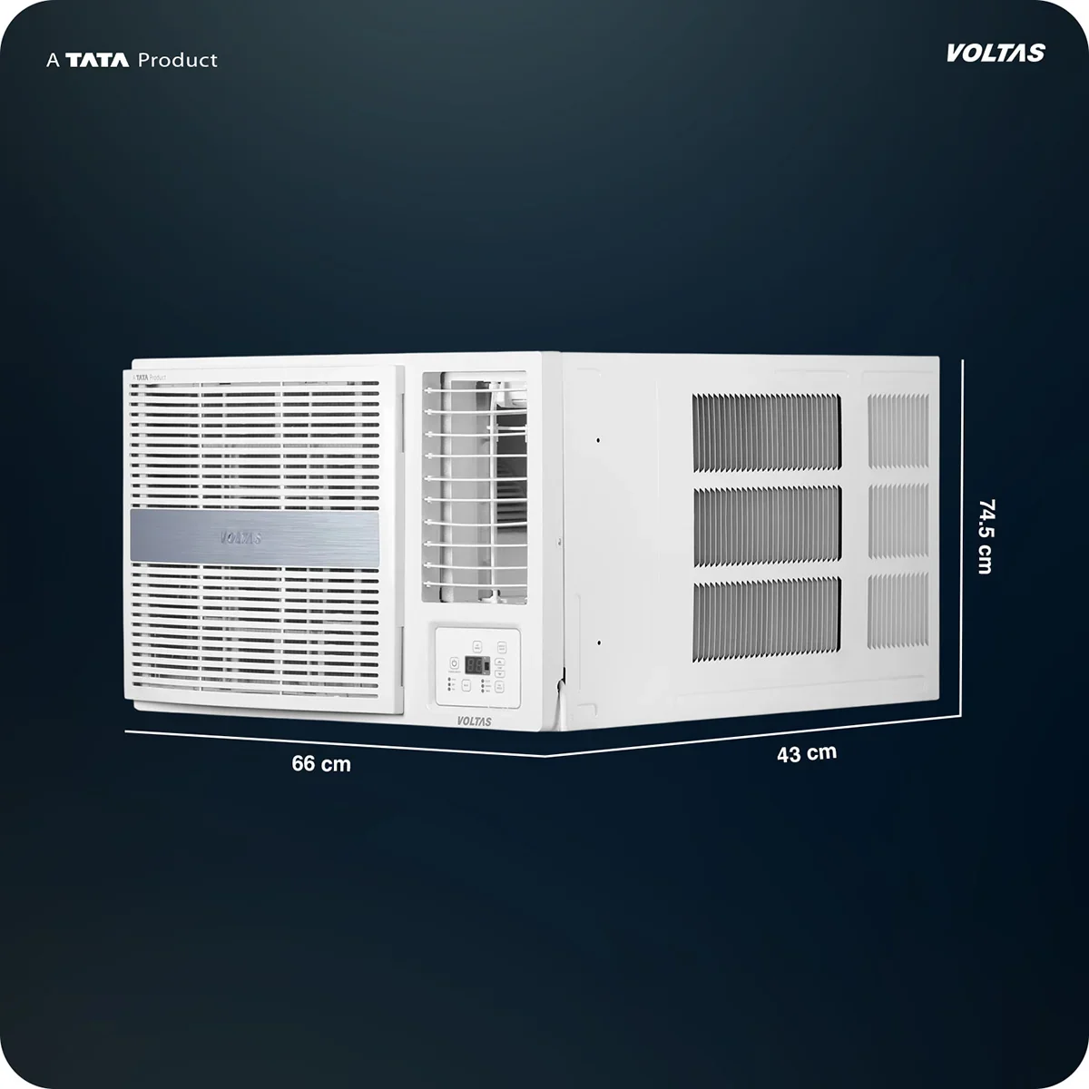 Voltas 1.5 ton 3 Star Inverter Window AC (Copper, 2-in-1 Cooling Modes, Anti-Dust Filter, 2-Way Swing, Memory Restart, Sleep, Mode 2026(183INV PEARL, White) - Image 4