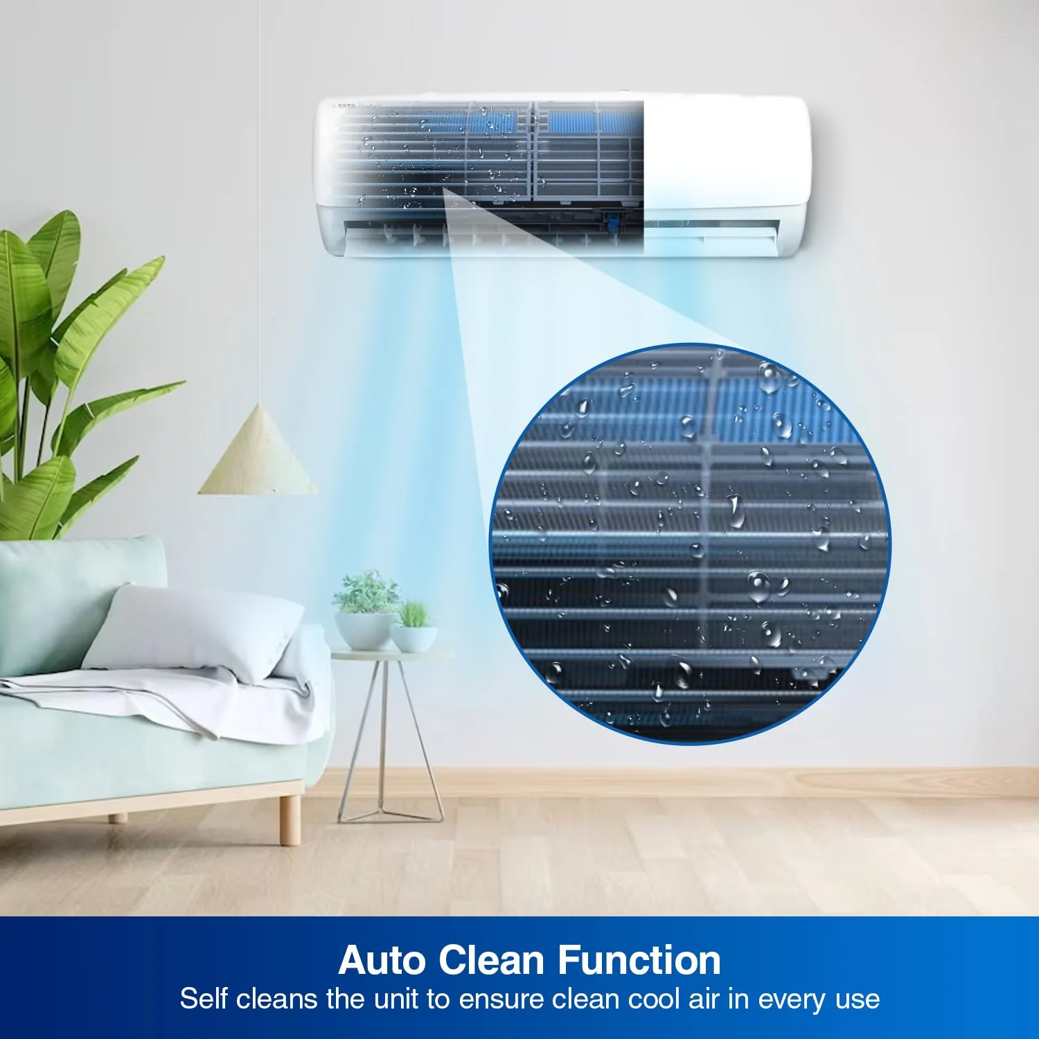 Voltas 1.5 Ton 5 Star, Inverter Split AC(Copper, 4-in-1 Adjustable Mode, Anti-dust Filter, 185V Vectra Elegant,White) - Image 7