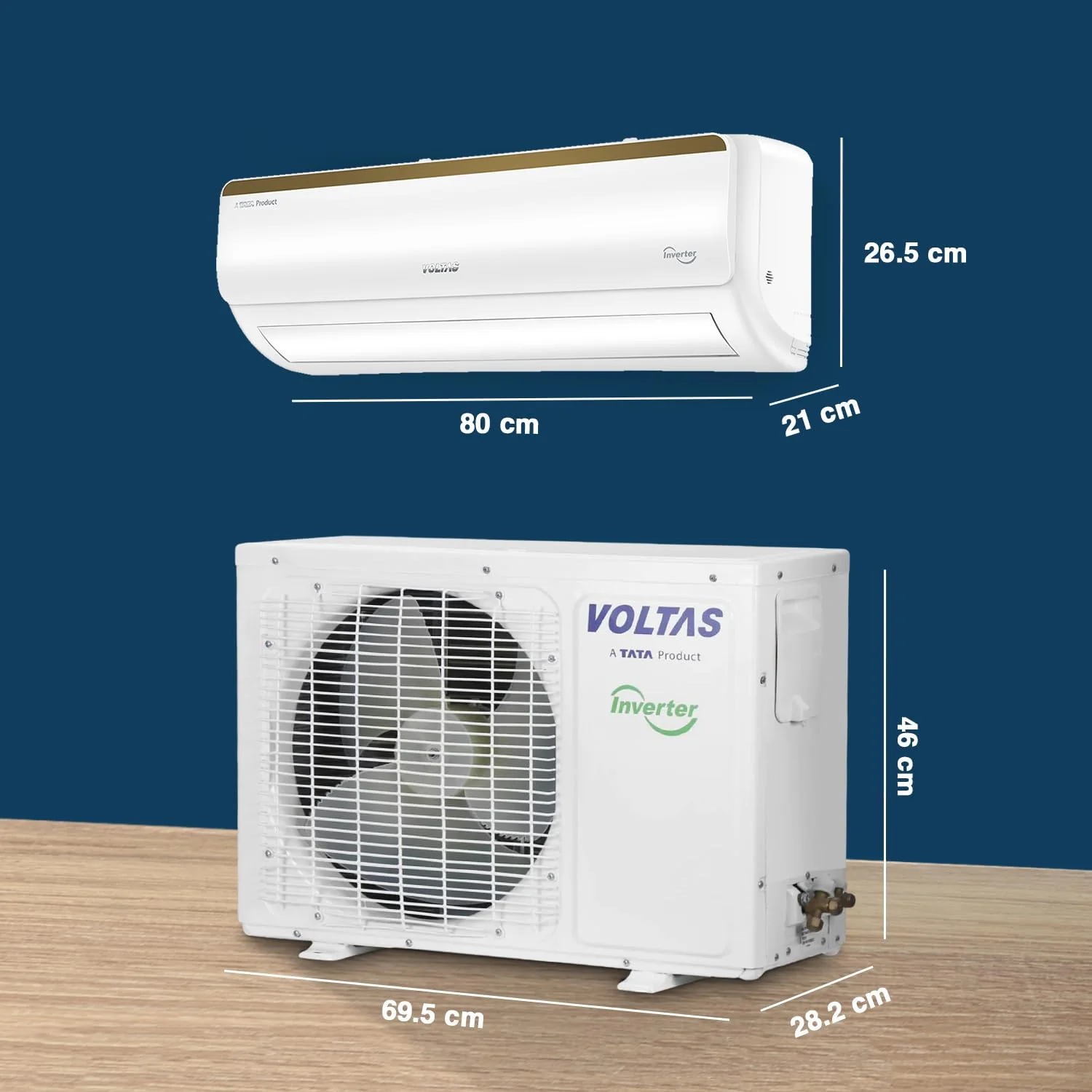 Voltas 1 Ton, 3 Star Inverter Smart Air Split AC (Copper, IoT Enabled, 5-in-1 Adjustable Mode, Anti-Dust Filter, 123V Vertis Smart Elite Gold, White) - Image 4