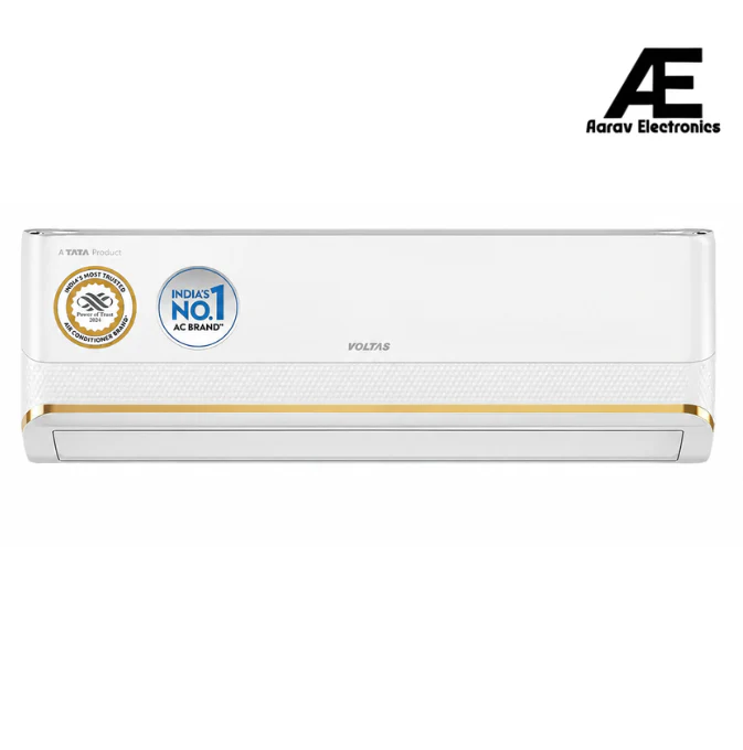 Voltas 183Inv Vertis Zephyr Gold 2026 Series 1.5 Ton 3 Star Inverter Split AC, 6-in-1 Adjustable Cooling, Ice-Wash, Copper Condenser, R32 Refrigerant