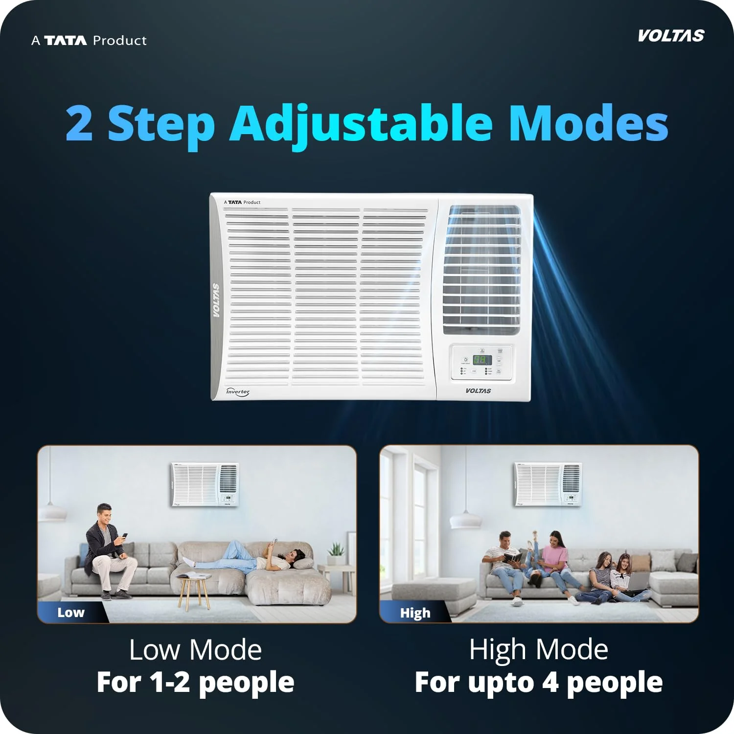 Voltas 185Inv Elite (2026 Series) 1.5 Ton 5 Star Inverter Window AC – Copper Condenser, Turbo Cooling, R32 Refrigerant, High Ambient Cooling (Made in India) - Image 13