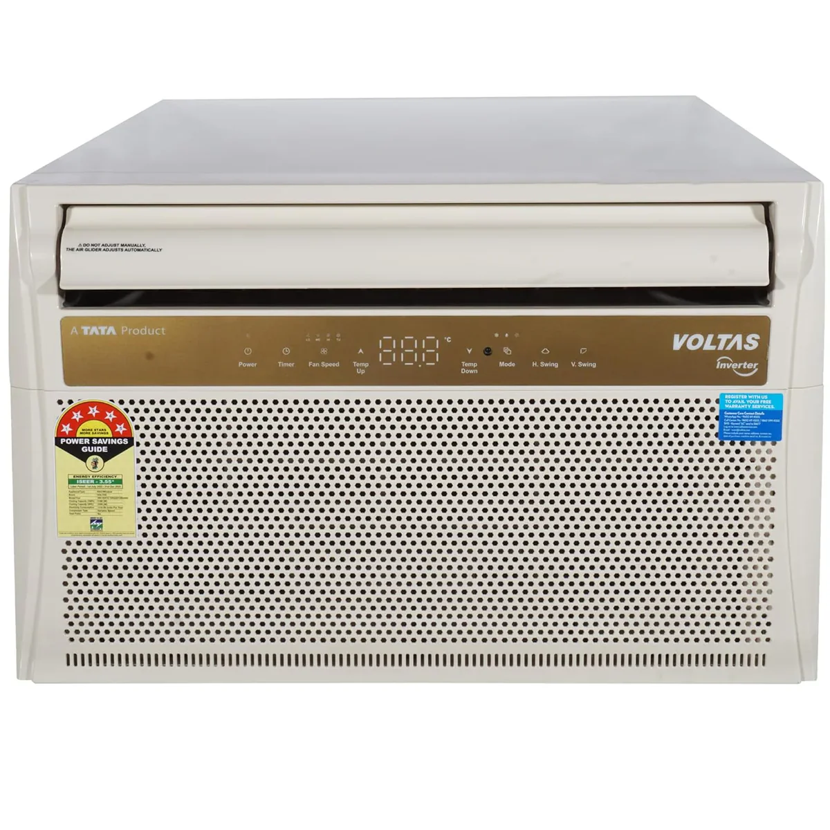 Voltas 185V Vertis Topaz 1.5 Ton 5 Star Inverter Window AC – Copper Condenser, R32 Refrigerant, High Ambient Cooling, Made in India (Open Box / Without Box) - Image 4