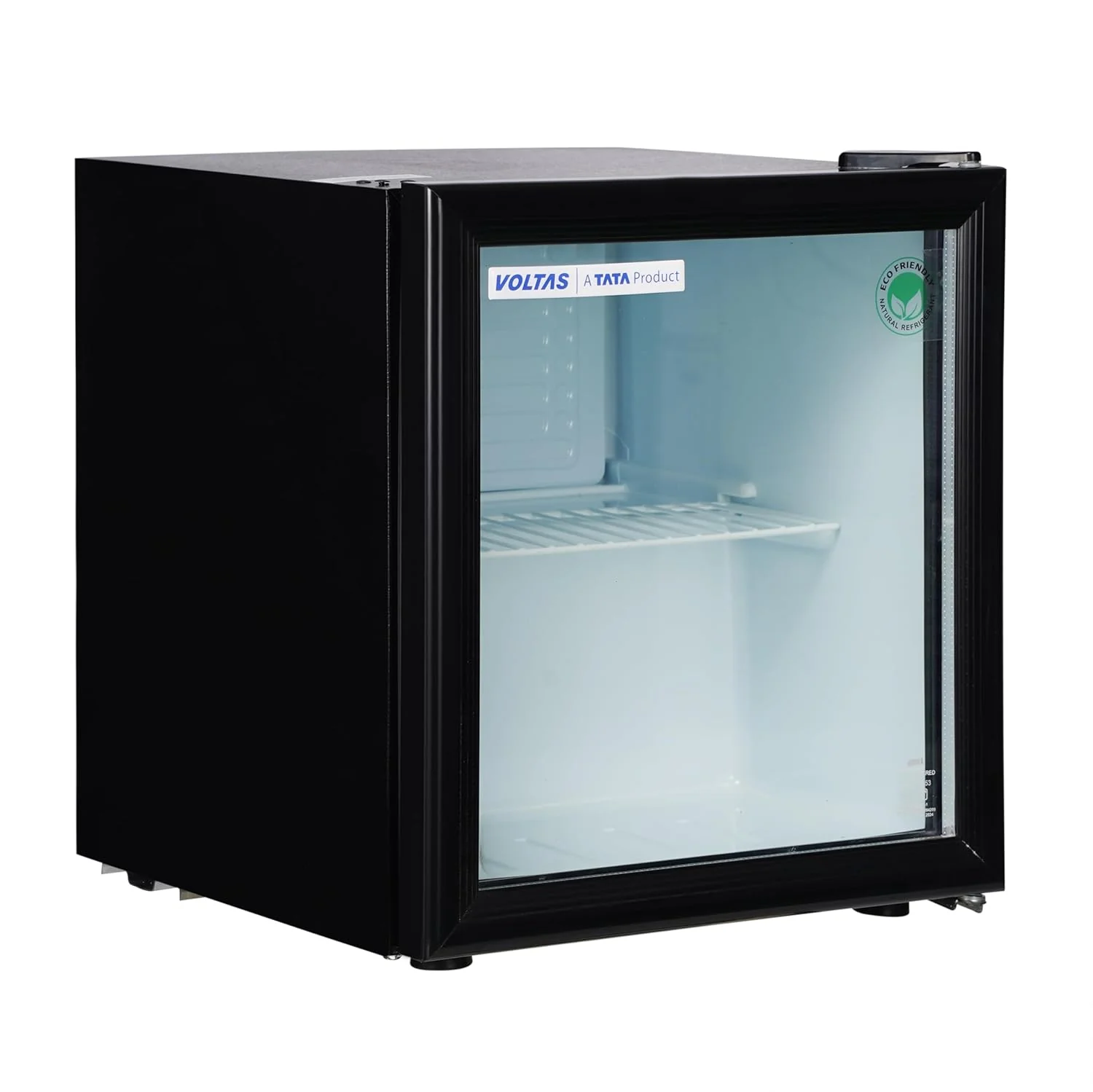 Voltas 50 Litres, Counter Top Glass Door Mini Bar/Visi Cooler, With Antibacterial Gasket (VC GT 50, Black) - Image 3