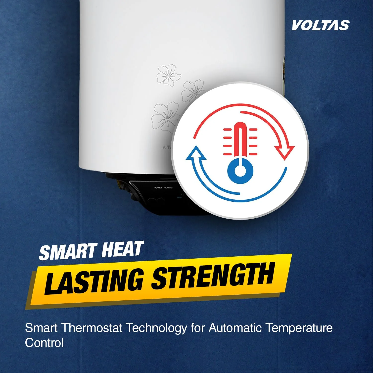 Voltas Aqua M 15L Water Heater (4610002) – 15L Storage Geyser, 2000W - Image 4