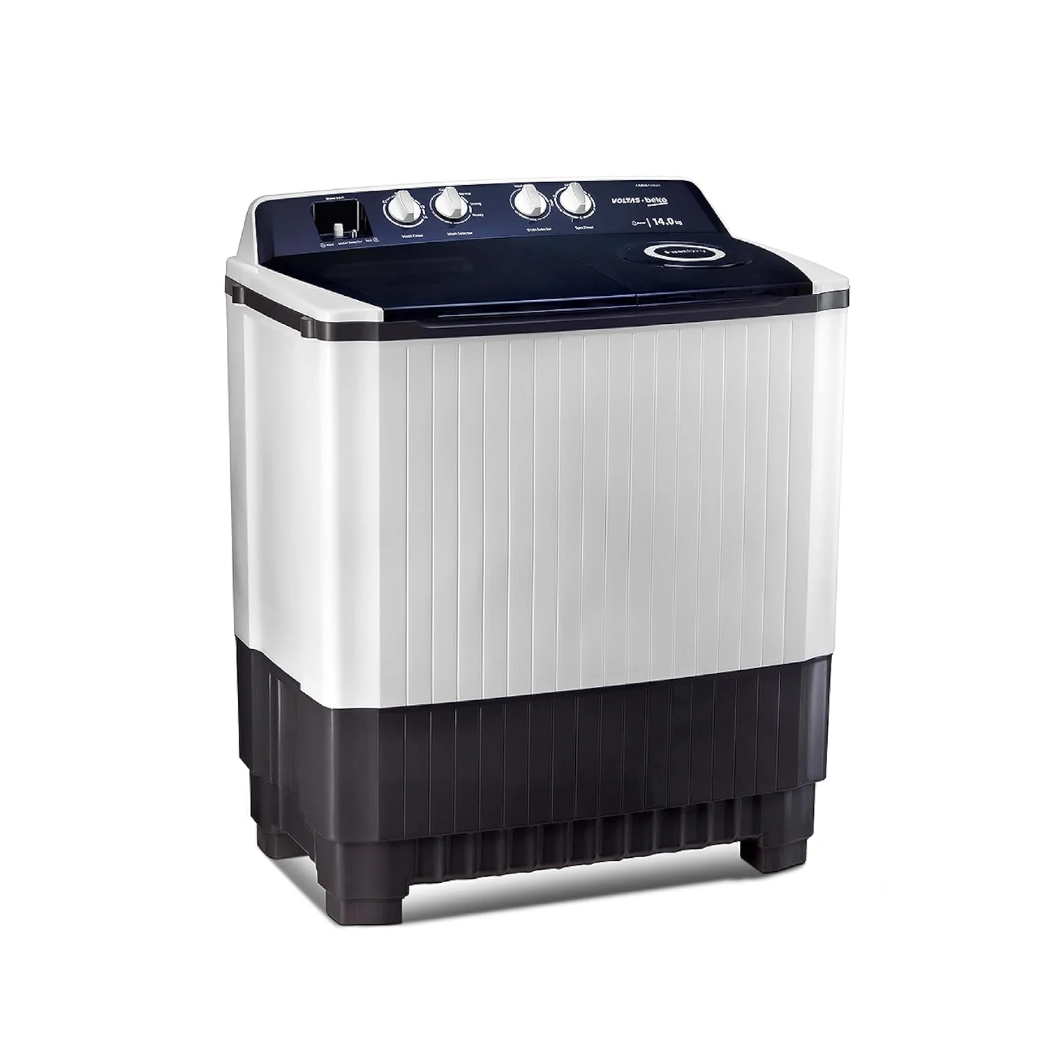 Voltas Beko 14 Kg, 5 Star Semi-Automatic Top Load Twin Tub Washing Machine (Wtt140Agrt) Gray - Jumbo Series - Image 2