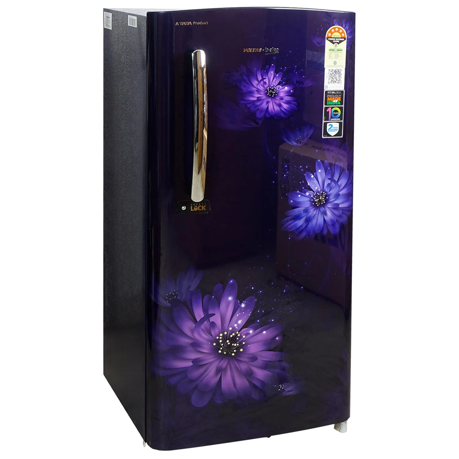 Voltas Beko 185 L, 5 Star, Single Door DC Refrigerator (Dahlia Blue) (RDC220A/W0DBETMH000GD) - Image 4