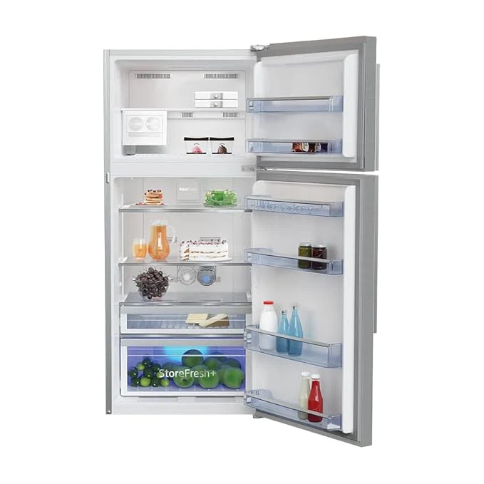 Voltas beko 510 L 2 Star High End Frost Free Double Door Refrigerator (Inox Look) RFF533IF - Image 3