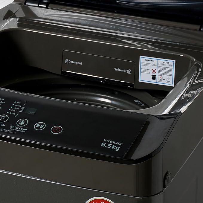 Voltas Beko 6.5 kg 5 Star Fully-Automatic Top Loading Washing Machine (WTL65UPGC, Gray) 2020 - Image 4