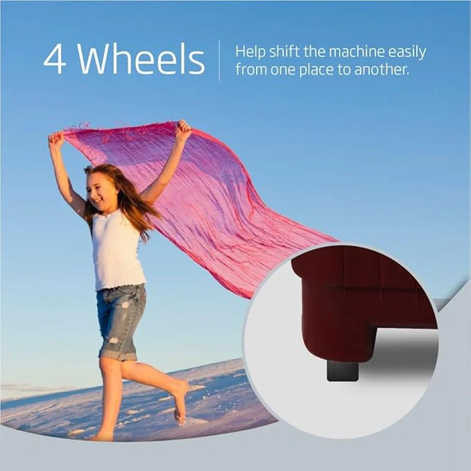 Voltas Beko 7 kg with Fast Dry Double Waterfall 5 Wing Pulsator Semi Automatic Top Load Washing Machine (Maroon &amp; White, WTT70DBRTF) - Image 4
