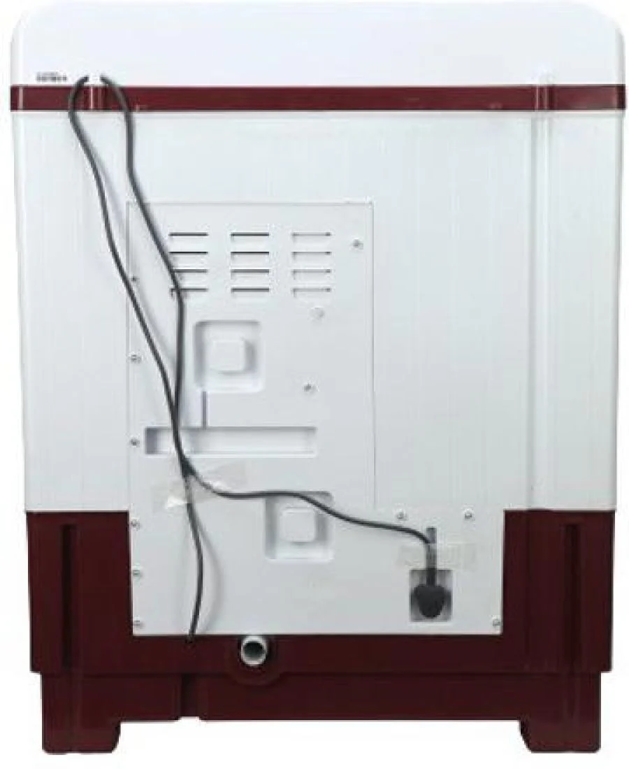 Voltas Beko 7 kg with Fast Dry Double Waterfall 5 Wing Pulsator Semi Automatic Top Load Washing Machine (Maroon &amp; White, WTT70DBRTF) - Image 5
