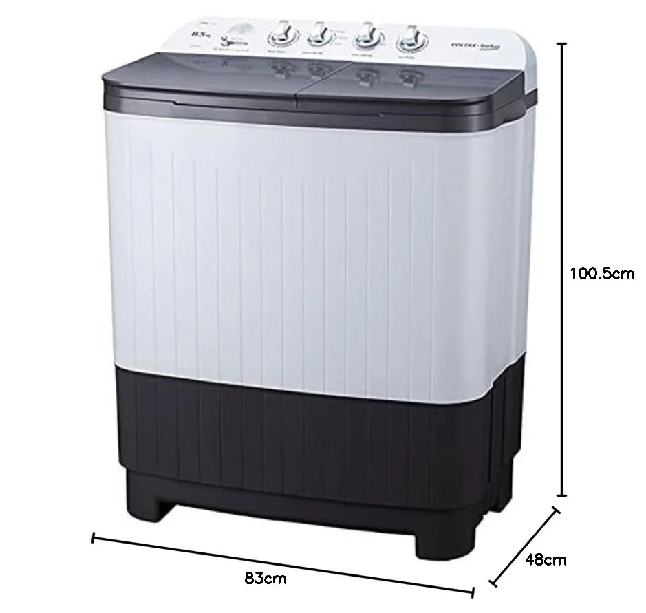 Voltas Beko 8.5 kg 5 Star Semi-Automatic Top Load Washing Machine (Special Pulsator Technology, WTT85DGRG, Grey) - Image 5