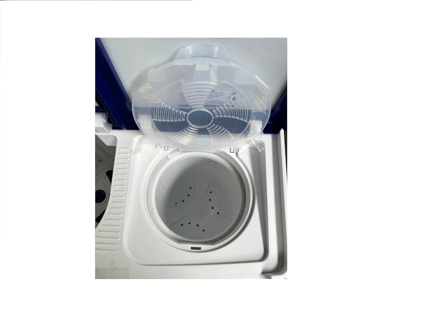 Voltas Beko 8.5 Kg Semi-Automatic Top Load Washing Machine, 5 Star Rating, Blue and White, WTT85UAA/BLSSWH5GFD - Image 4
