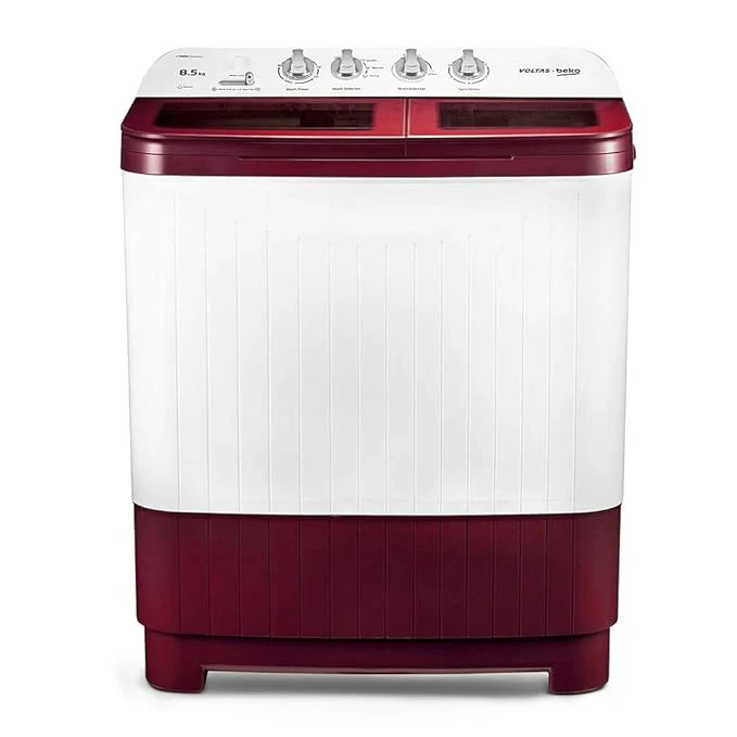 Voltas Beko 8.5 Kg Semi Automatic Top Load Washing Machine (WTT85DBRG, Red) - Image 3